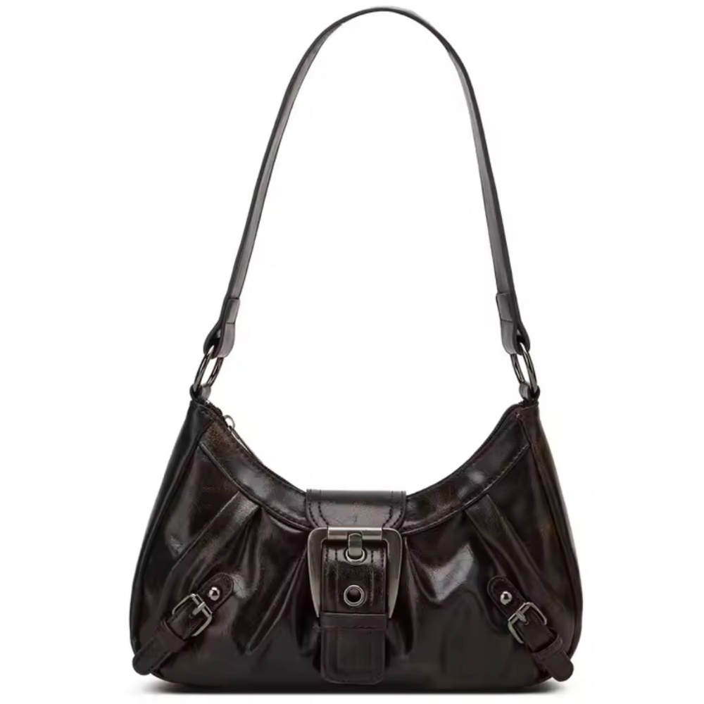 Brown Y2K Retro Style Shoulder Bag